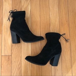 Dolce Vita Black Suede Sock Bootie